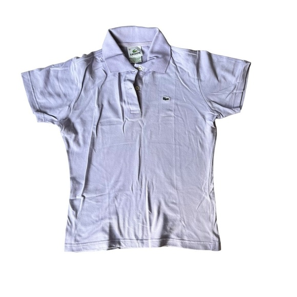 Lacoste Collared Knit Shirt in Lavender - Picture 2 of 3